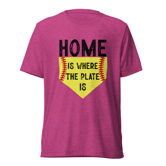 Home Is Where The Plate Is Tee (Softball)
