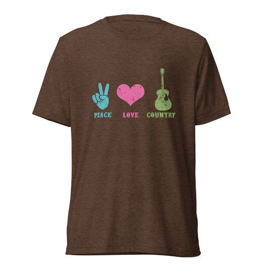 Peace Love and Country Music Tee