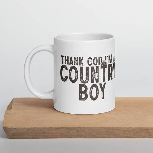 Thank God I'm A Country Boy Mug