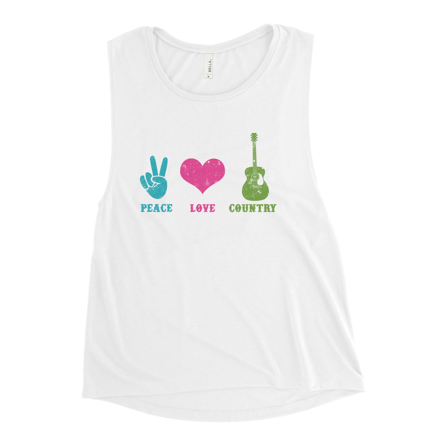 Peace Love and Country Music Tank